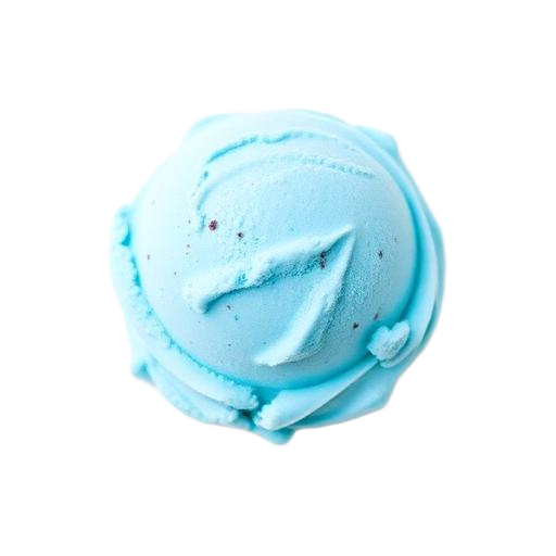 Bola de sorvete sabor Blue Ice