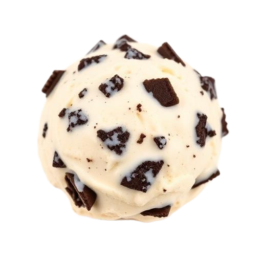 Bola de sorvete sabor Cookies & Cream