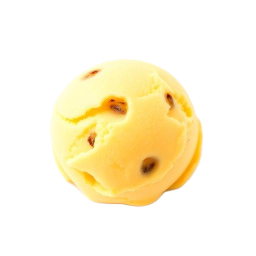 Bola de sorvete sabor Maracujá